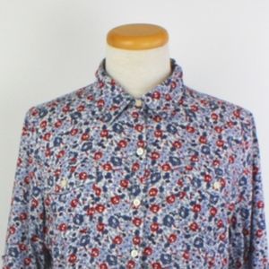 Tommy Hilfiger Floral Button Down Shirt, Size L